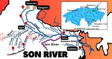 Son River - Map, Origin, Tributaries