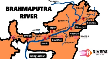 Brahmaputra River System with Origin, Map and Tributaries