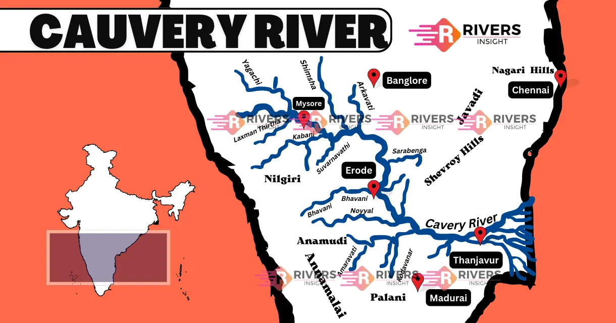 Cauvery River System Detailed Map Tributaries Of Kaveri Rivers Insight   Cauvery River System Map And Tributaries In India Kaveri.webp