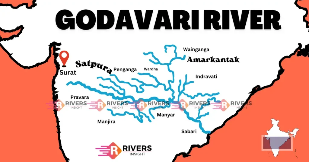 Godavari River System: Map with Tributaries - Rivers Insight