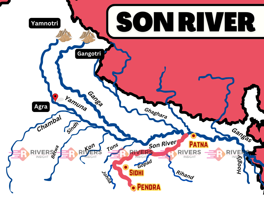 Map of Son River