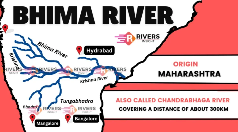 Bhima River with Map