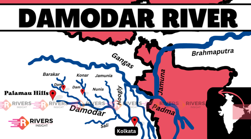 Damodar River in India Map and Origin