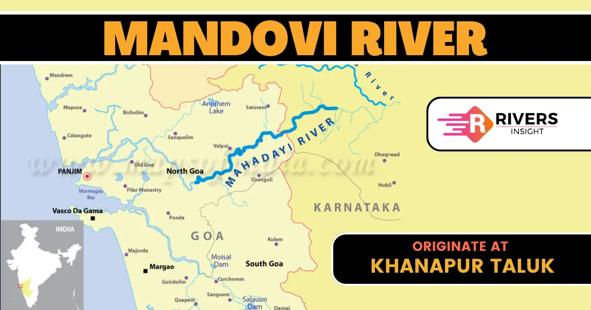 Mahadayi or Mandovi River of Goa with Map - Rivers Insight