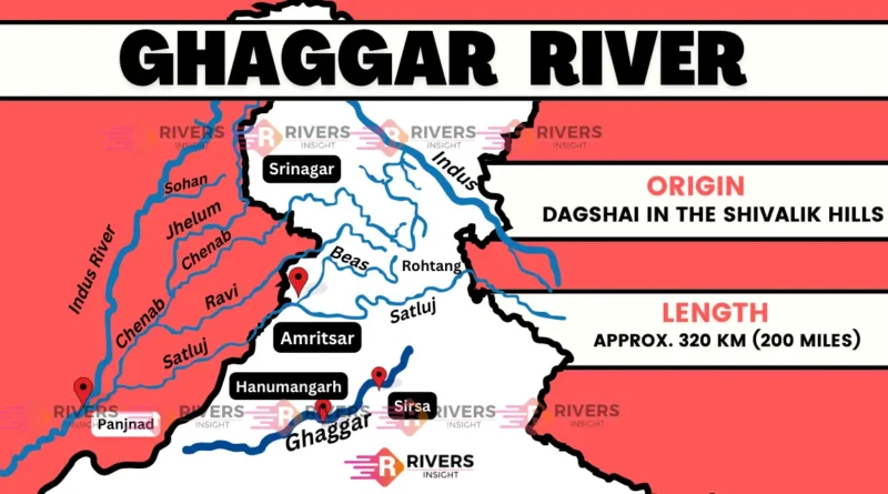 Map of Ghaggar River