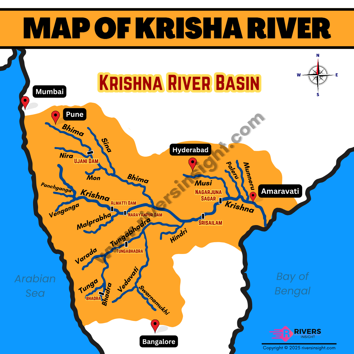 Map of Krisha River System