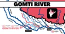 Gomti River Map on India with Tributaries