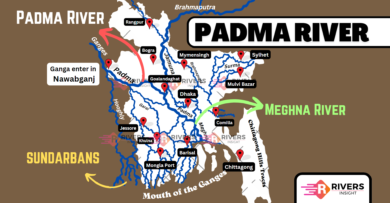 Jamuna River - Map of Bangladesh