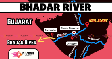 Bhadar River of Gujarat with Map