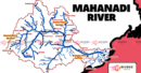 Mahanadi River System - Tributaries and Map of India