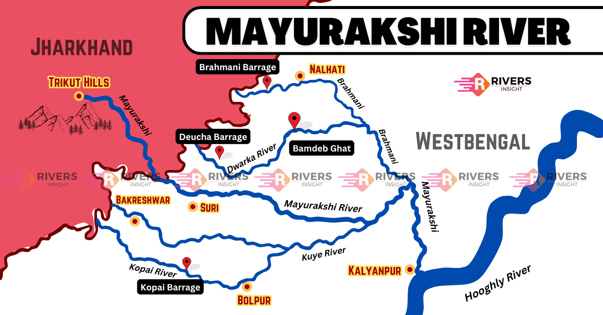 Map of Mayurakshi River