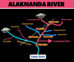 Alaknanda River Map