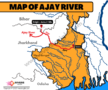 Map of Ajay River