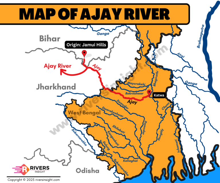 Map of Ajay River