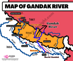 Map of Gandak River and Budhi Gandak River