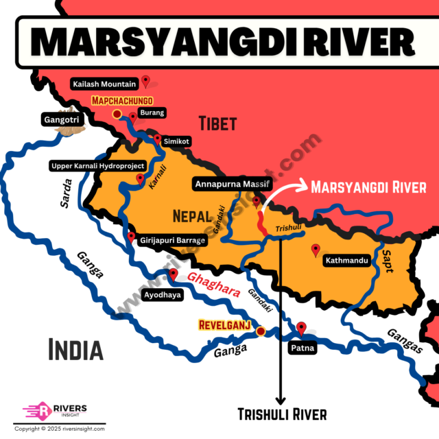 Map of Marsyangdi River