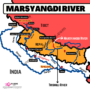 Map of Marsyangdi River