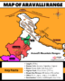 Map of Aravalli Range in India - Mountains, Hills and Highest Peak