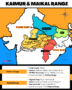 Map of Kaimur Hills and Maikal Range in India